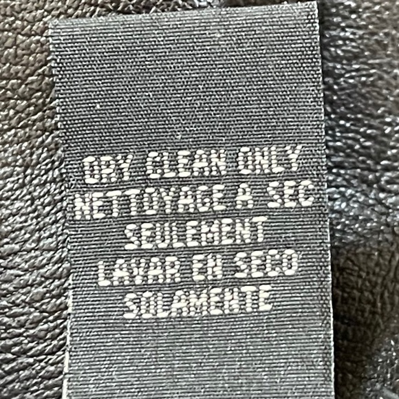 Vintage BCBGMaxAzria Lea Pants Leather Straight Chic Retro Western Brown 10 - Picture 15 of 16